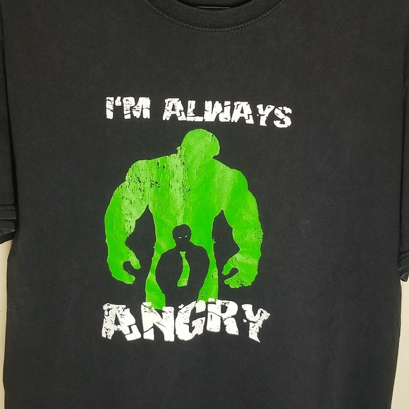 GUC Hulk "I'm always angry" graphic t-shirt. - Picture 2 of 5